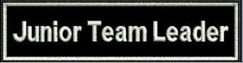 Aufnäher Junior Team Leader schwarz