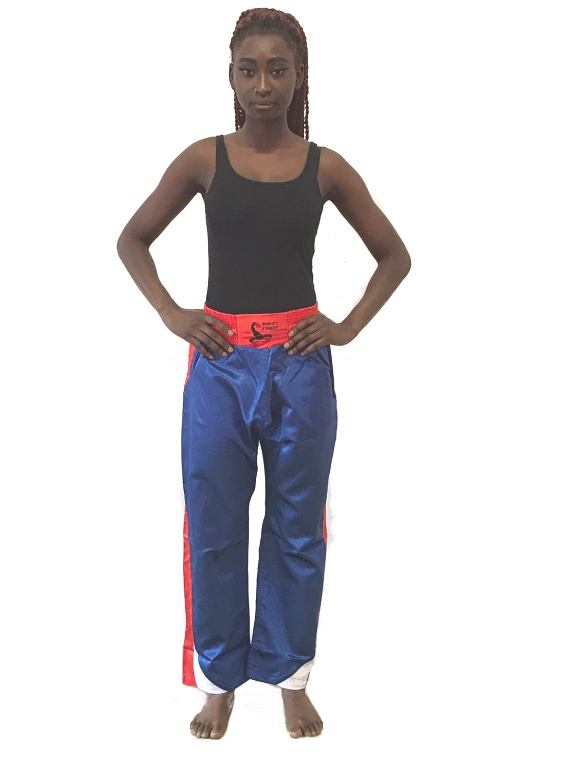 Kickboxing Hose, blau-rot-weiß (%SALE)