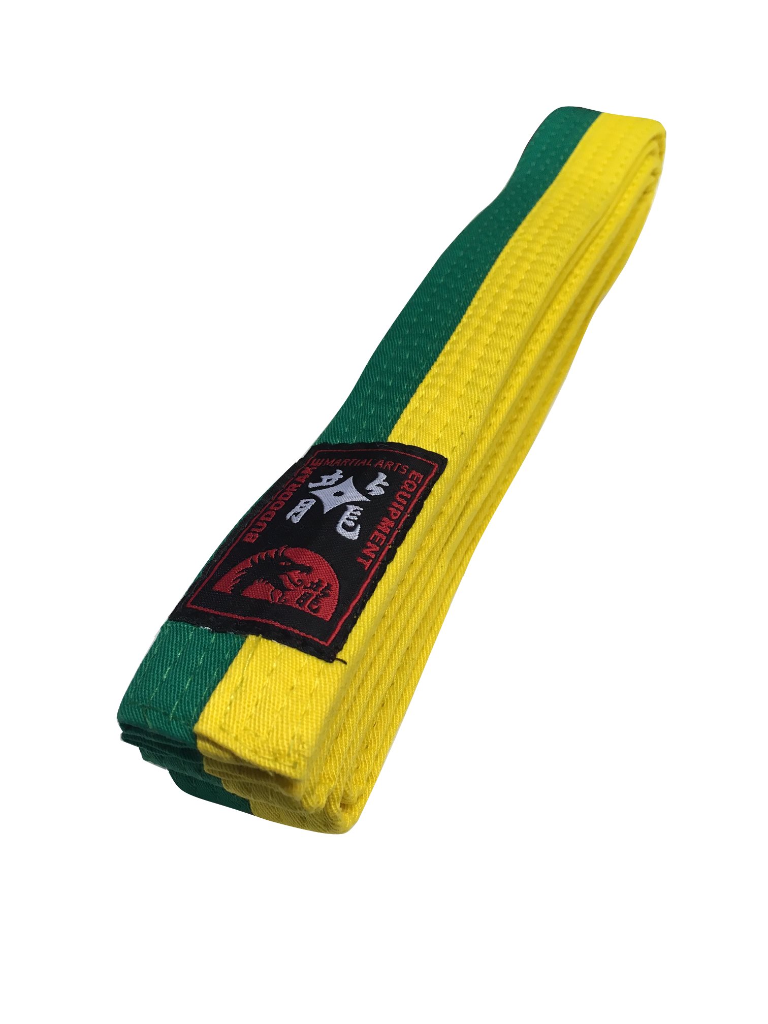 Budodrake Gürtel Gelb-Grün halb-halb 330