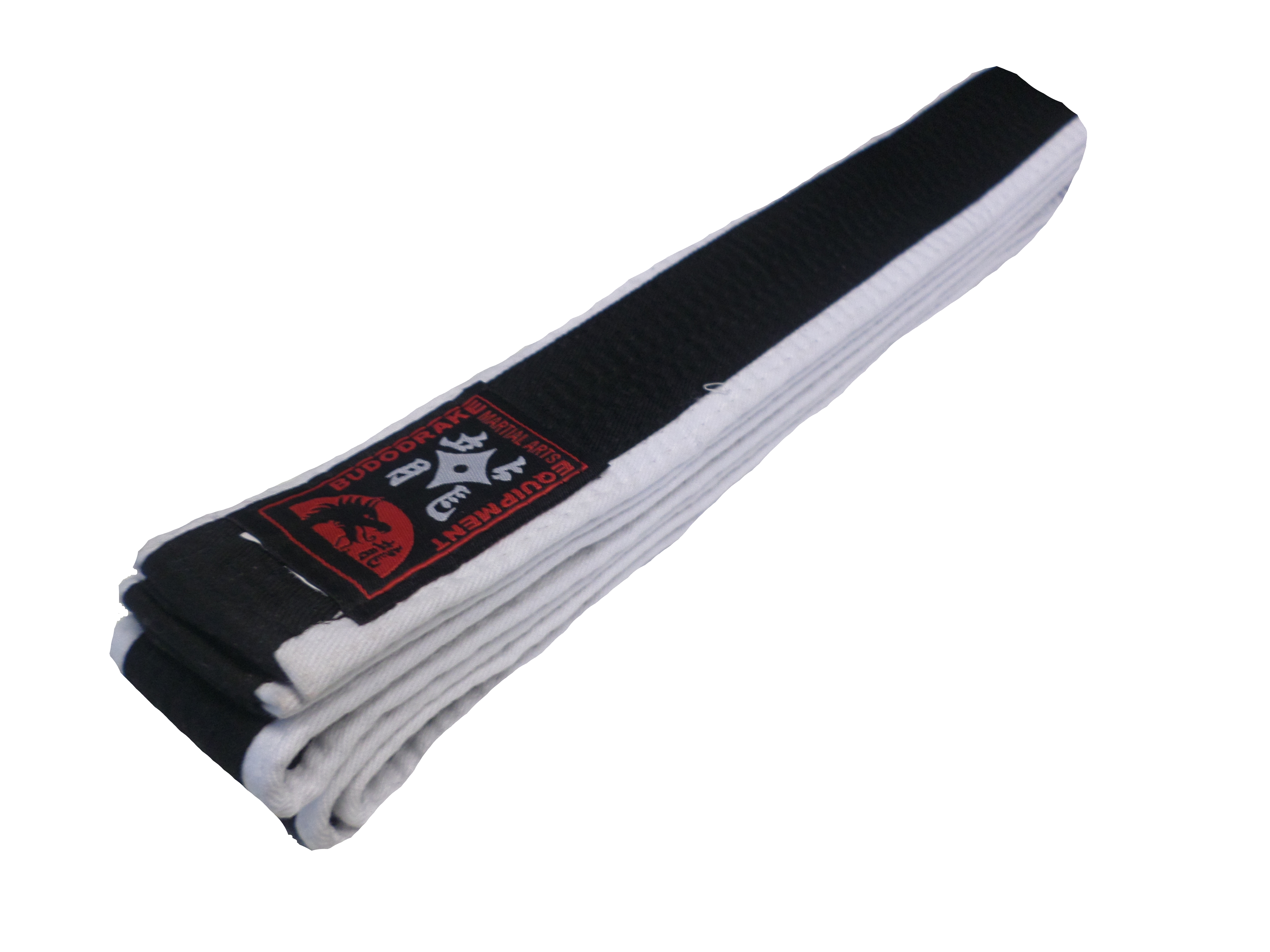 Großmeister Gürtel schwarz, weiß eingefasst mit Bestickung, 350