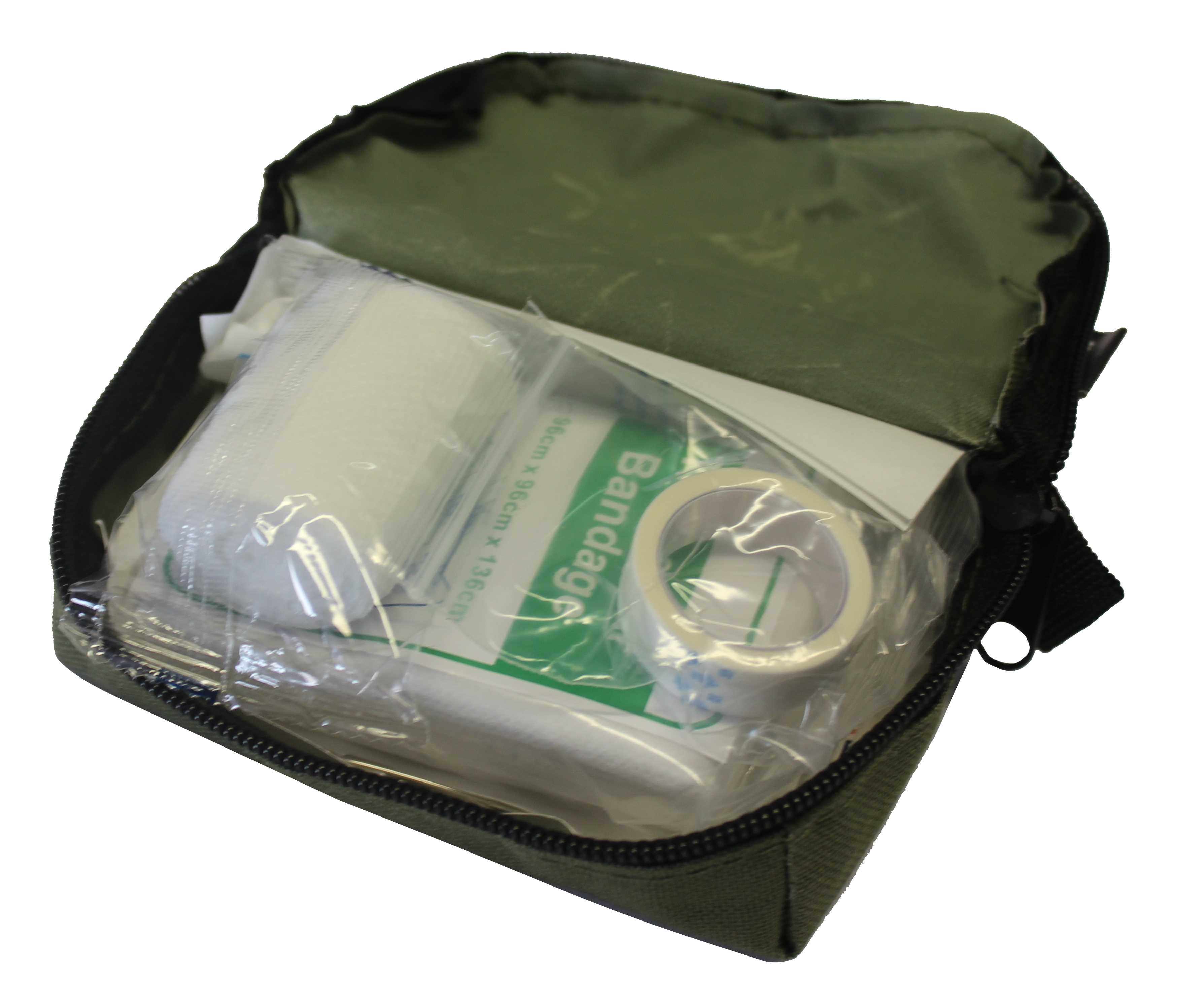 Erste Hilfe Kit oliv, kleine Tasche