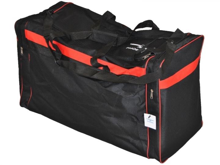 Sporttasche schwarz-rot, L - 80 cm