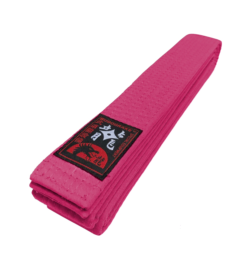 BUDODRAKE Budogürtel Himbeere / Dunkelrosa