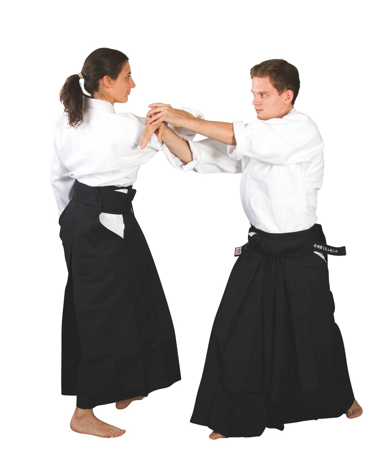 Hakama Premium Traditional schwarz (Mischgewebe)