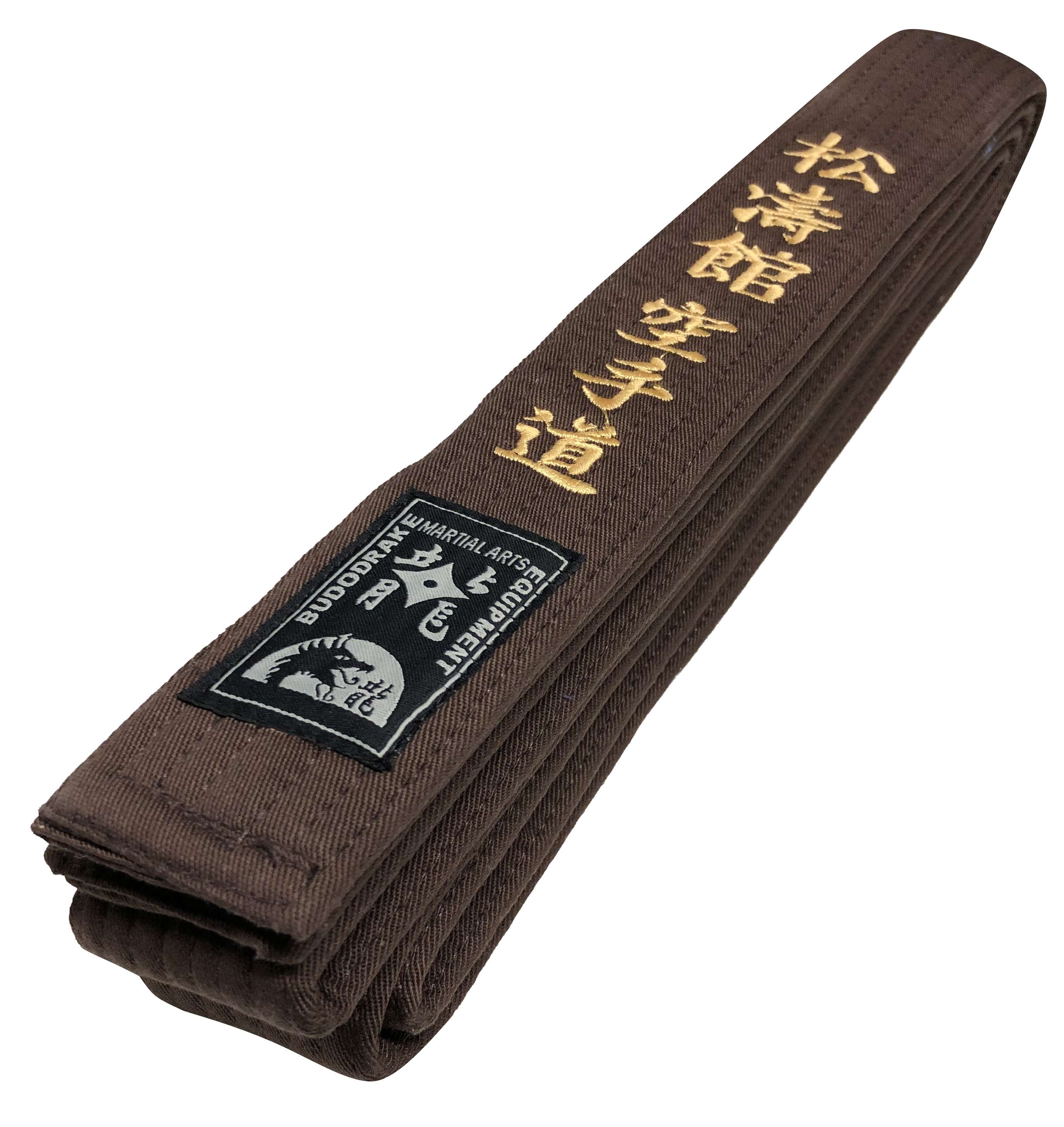 Brauner Gürtel, FIRST CLASS, extra dick und extra breit 5 cm 330 mit bestickung