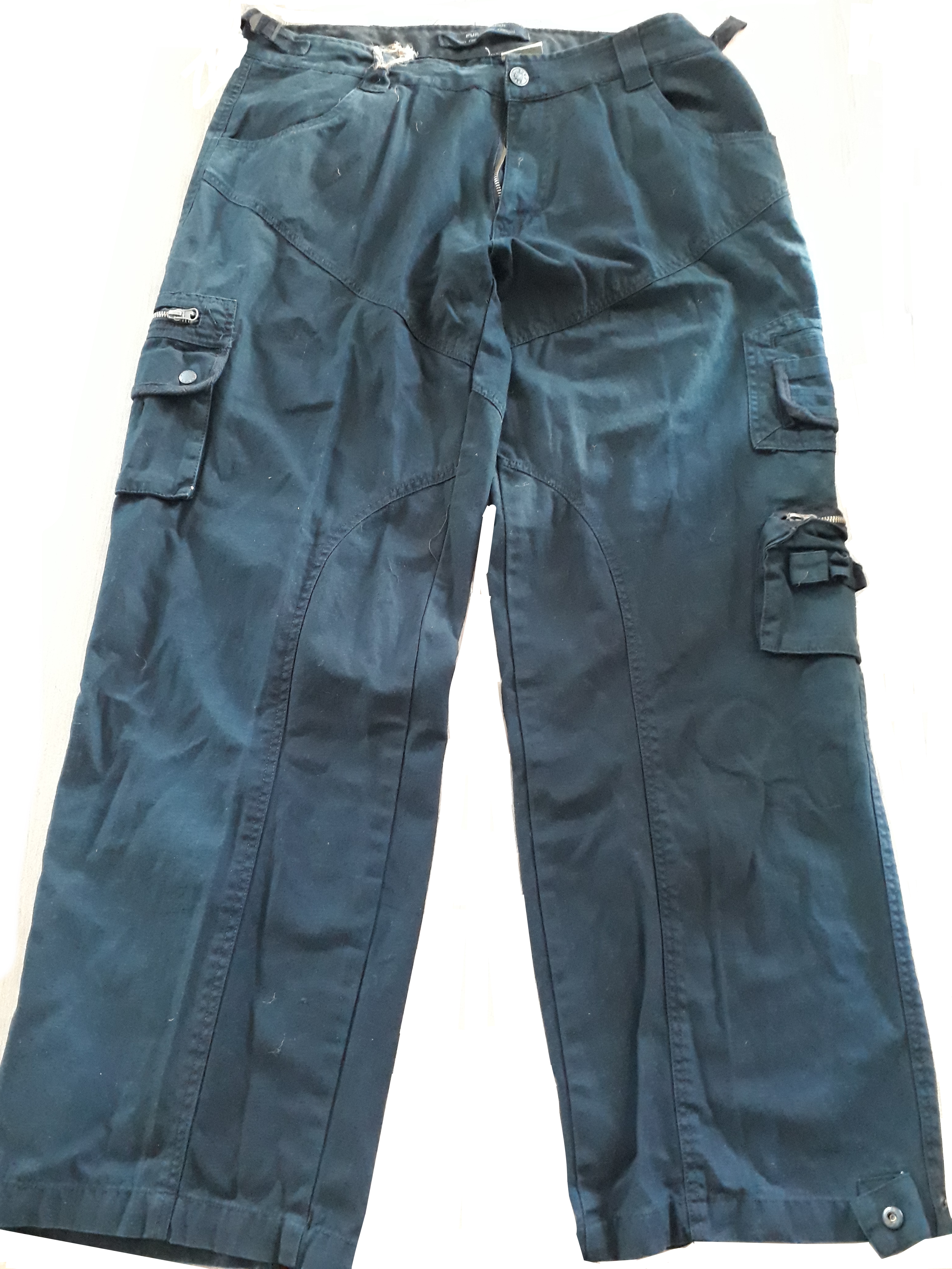 Survival-Hose schwarz-stonewashed Gr. XL