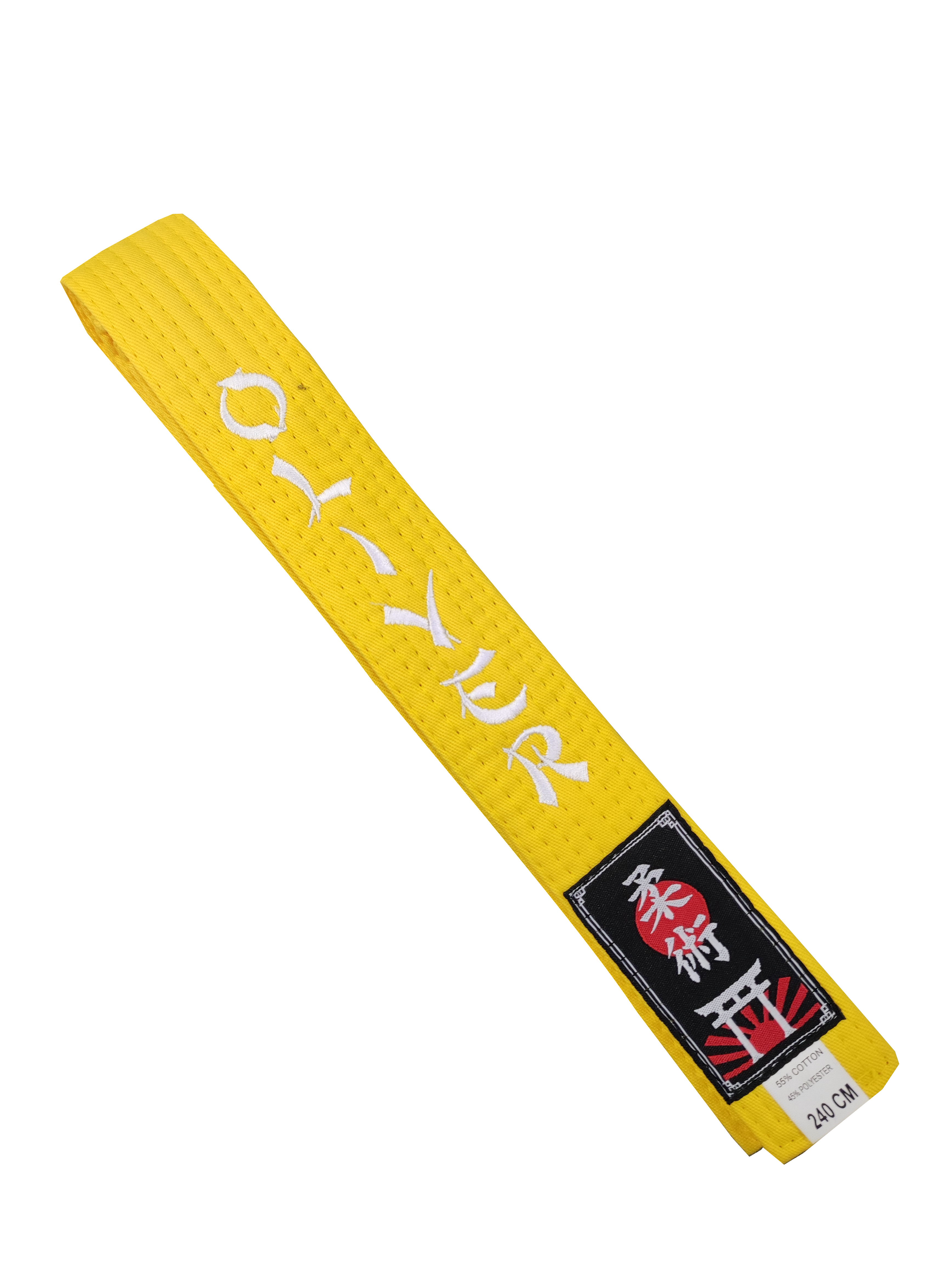 Jiu-Jitsu Gelbgurt bestickt "Oliver" 240 cm (%SALE)