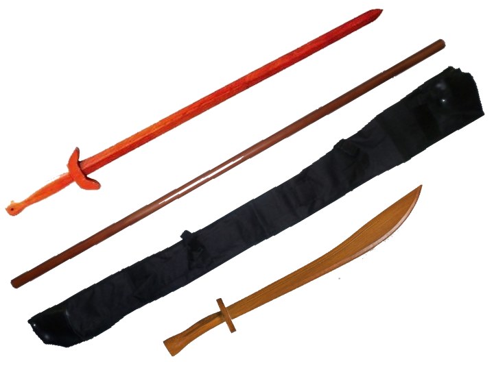 Kung-Fu Waffen-Set Holz