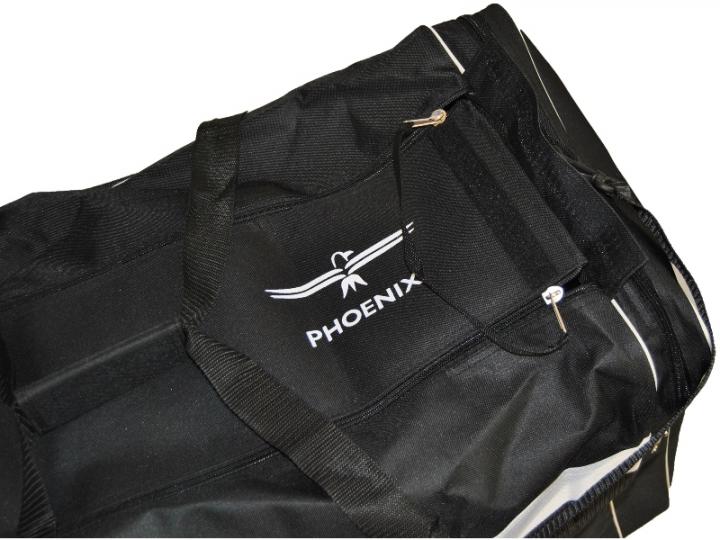 Sporttasche schwarz-weiß, L - 80 cm