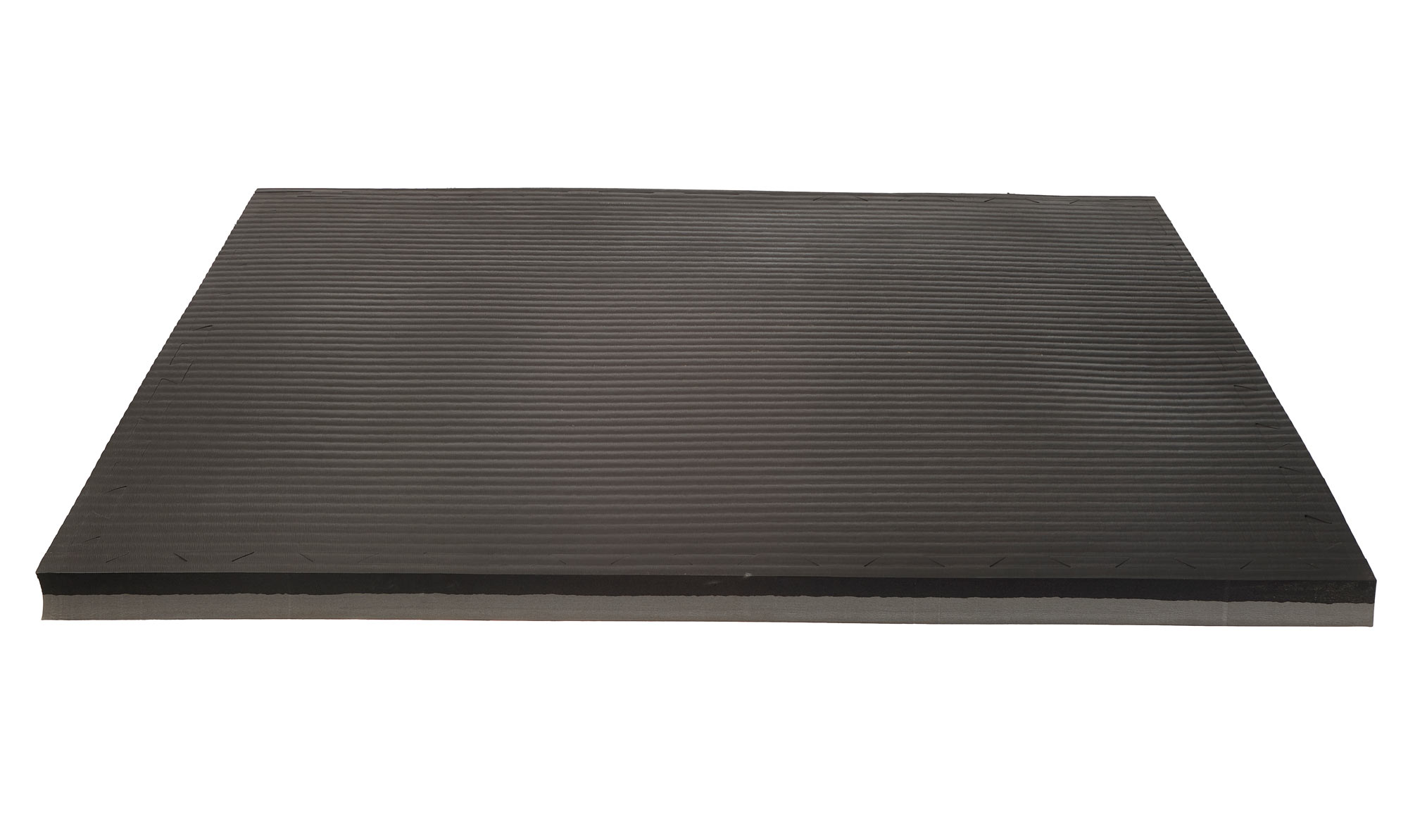 SET: Kampfsportmatten Wendematte VERZAHNT / 100 x 100 x 4cm / SCHWARZ-GRAU