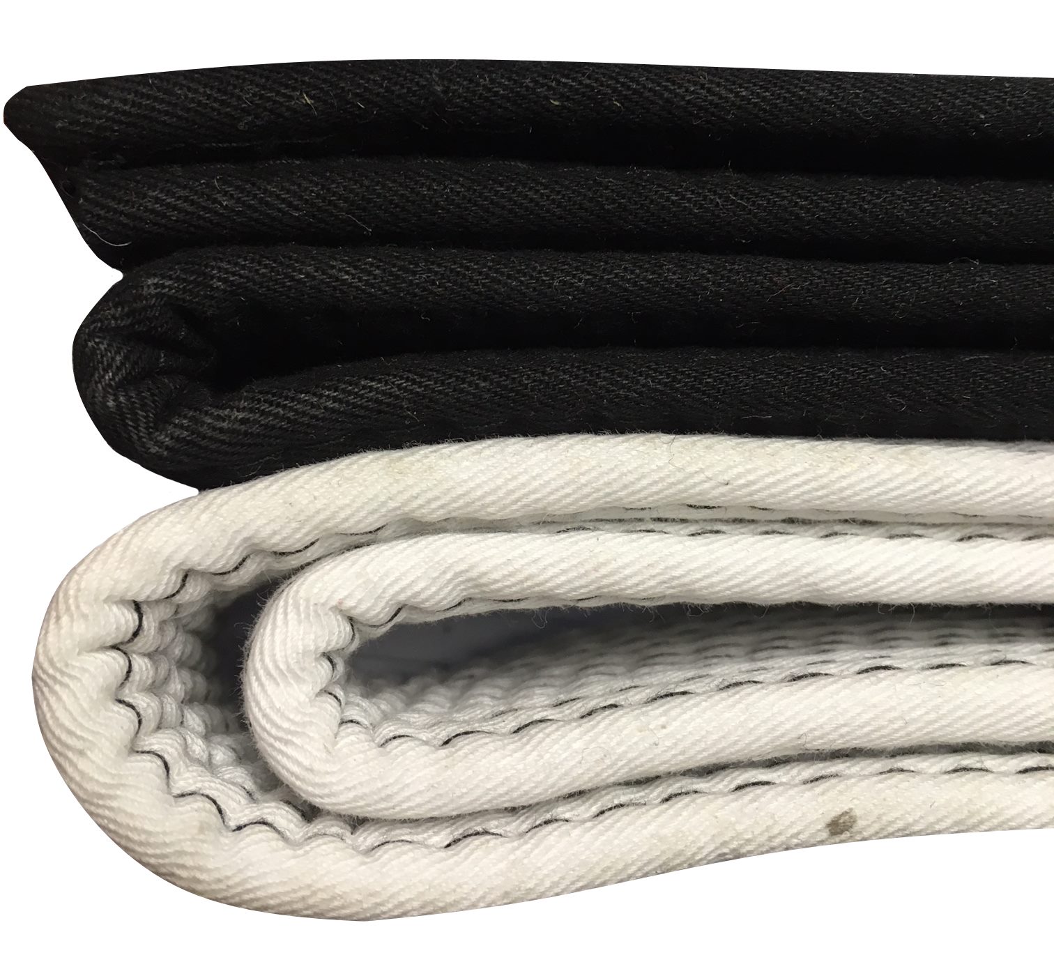 Großmeistergürtel weiß-schwarz geblockt 5cm 260