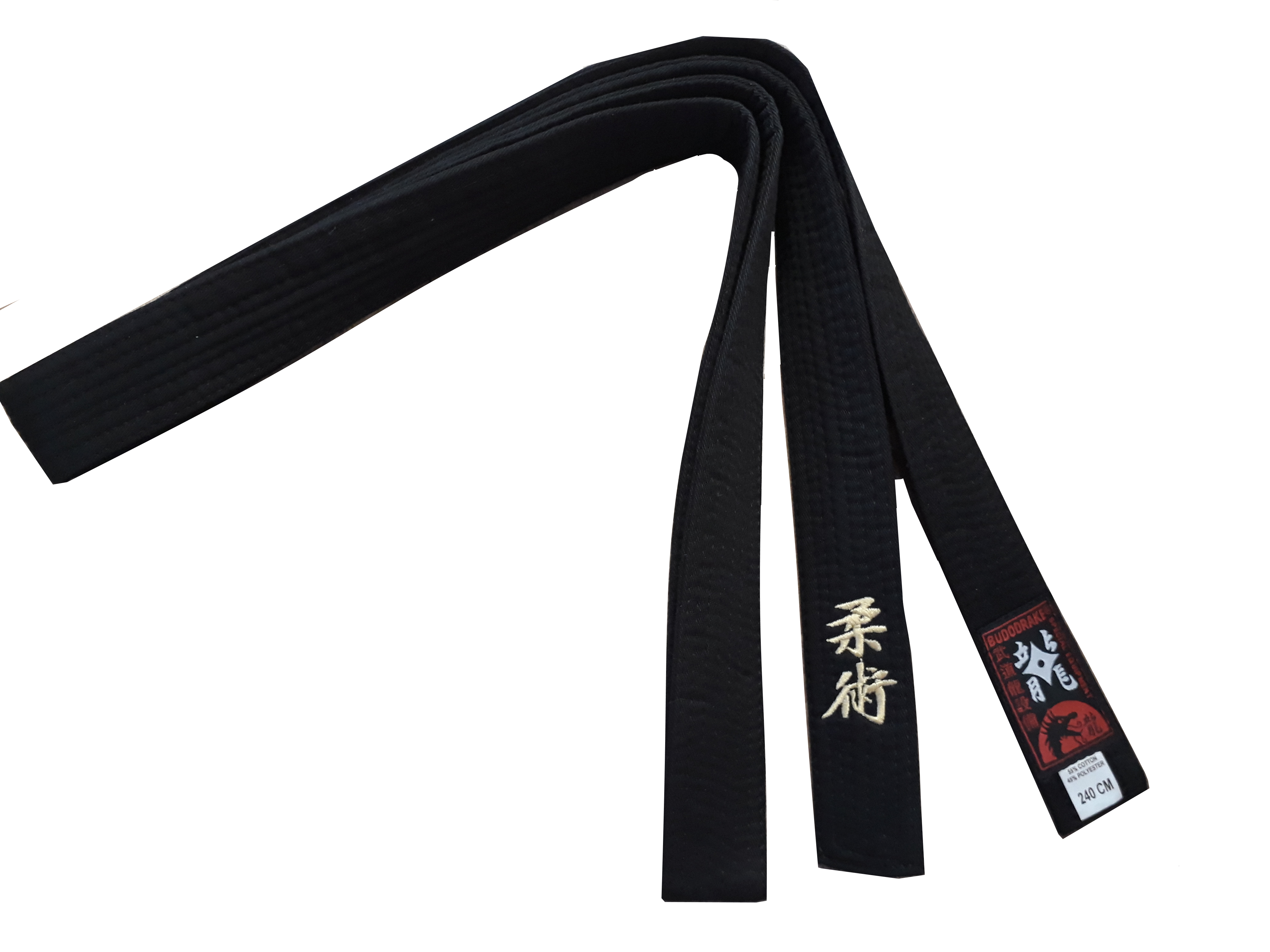 Schwarzgurt bestickt "Ju-Jutsu / Jiu-Jitsu 240 cm (%SALE)