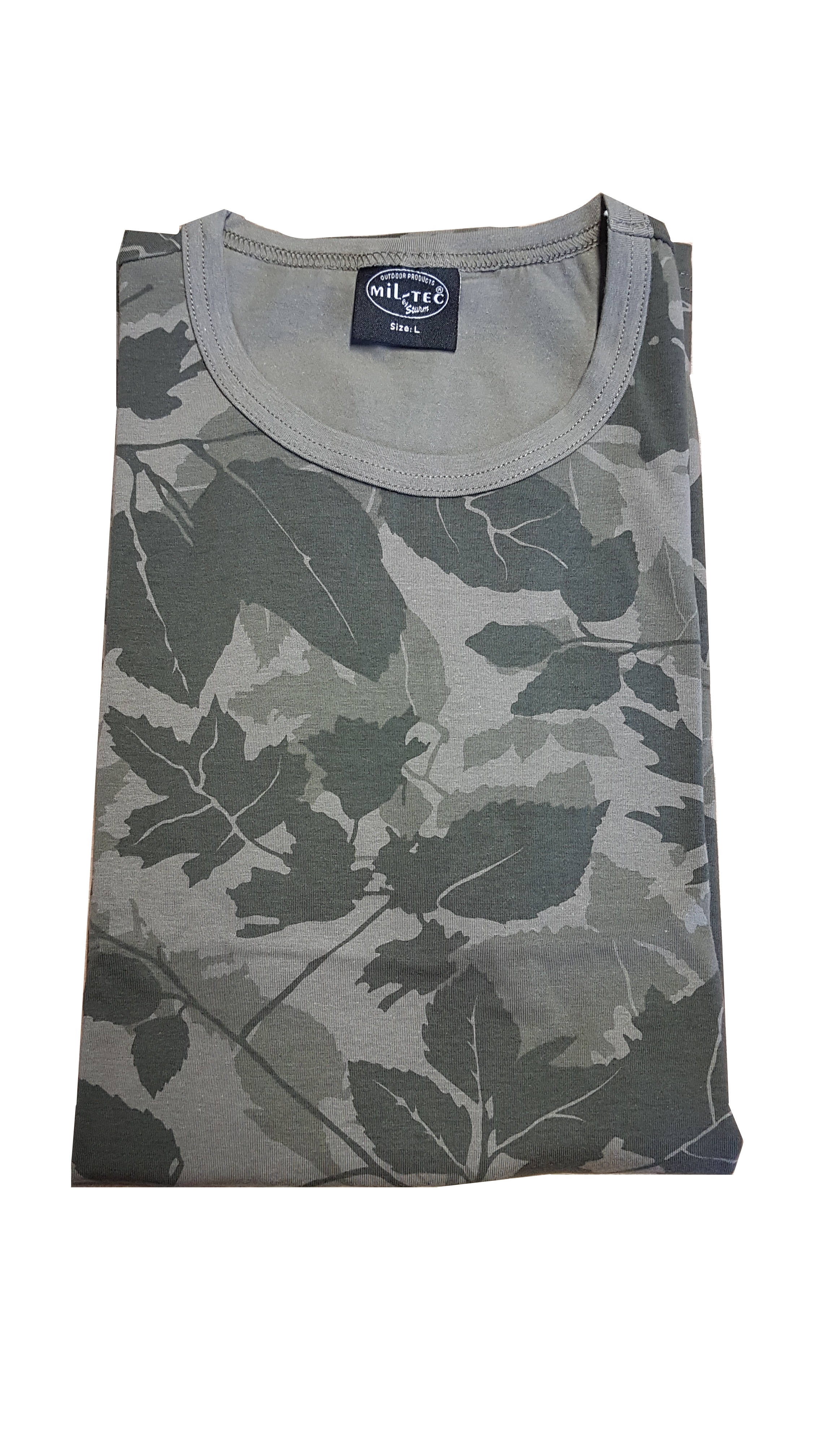 T-Shirt Dark Leaf Camo Tarn