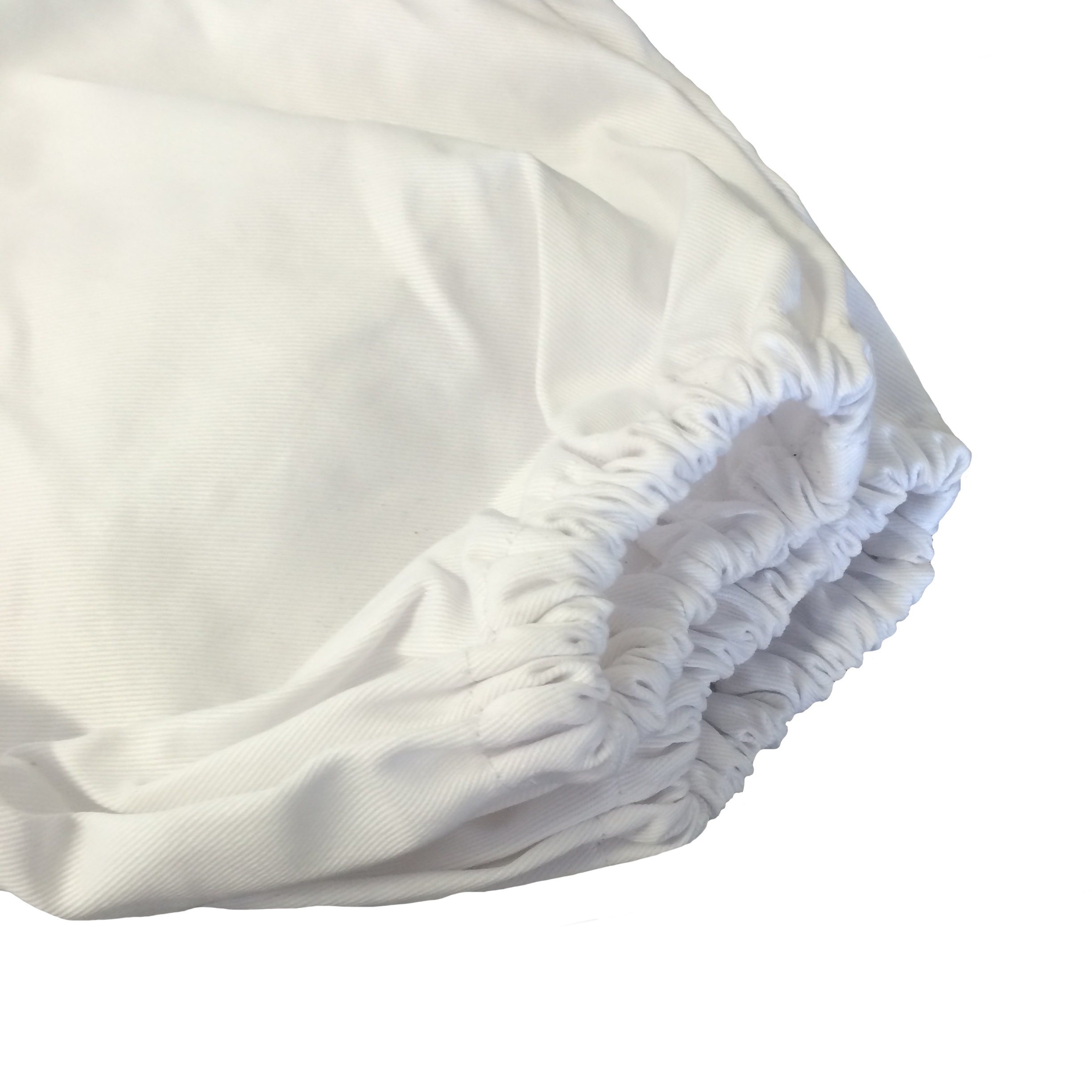 Qigong Hose weiß, mit Bündchen