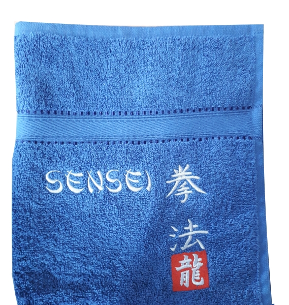 Handtuch blue silver spezial Kempo Sensei (%SALE)