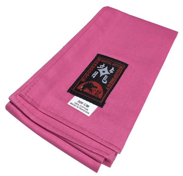 Kung-Fu-Schärpe Baumwolle pink