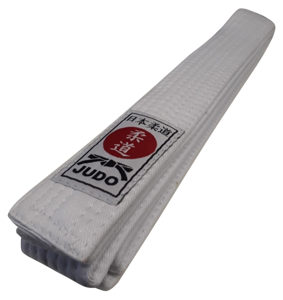 Judogürtel weiß mit Judo-Label