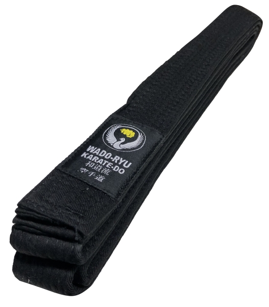 Wado-Ryu Karate Schwarzgurt, schwarzer Gürtel