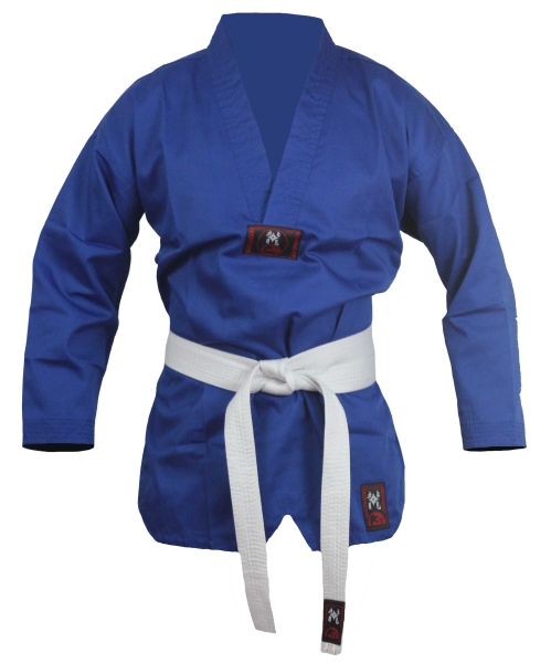 Taekwondo Jacke blau Mischgewebe