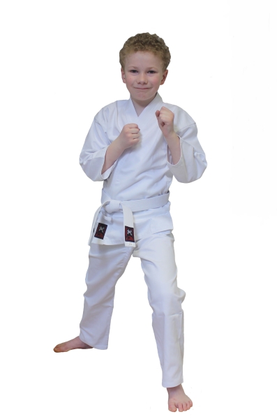 Karateanzug Junior Mischgewebe weiß
