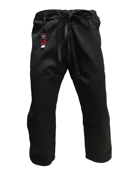 Karatehose schwarz mit Schnürzug, ohne Elastikbund