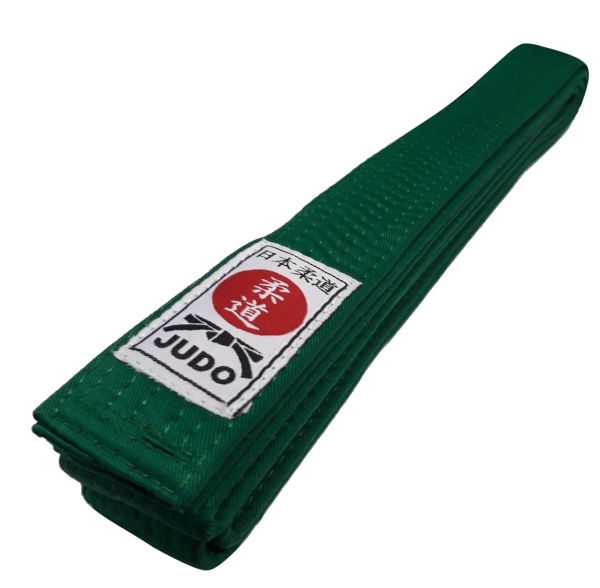 Judogürtel grün mit Judo-Label