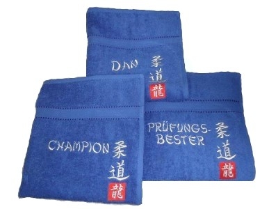 Handtuch blue silver spezial Judo (%SALE)