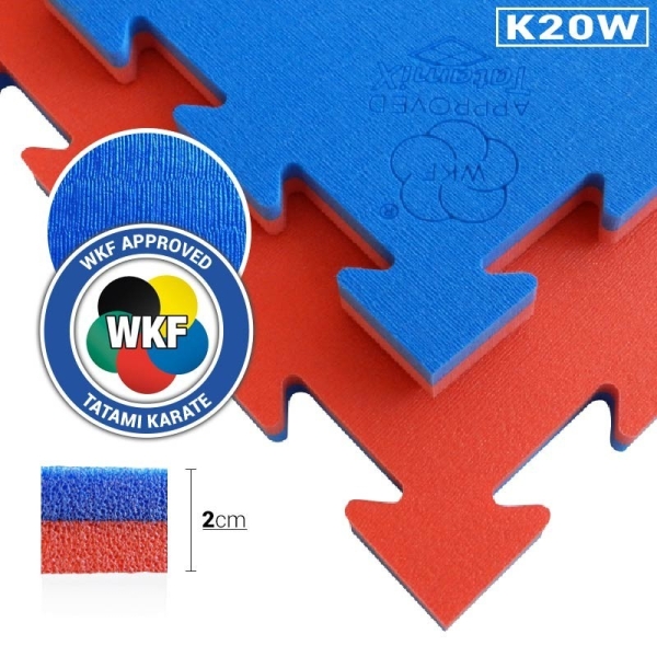 Karate Wendematte DELUXE mit WKF Logo (K20W)