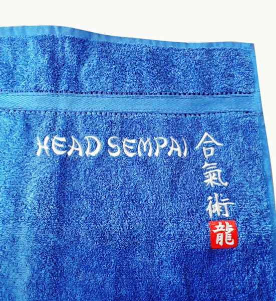 Handtuch blue silver spezial Aikijutsu Head Sempai (%SALE)